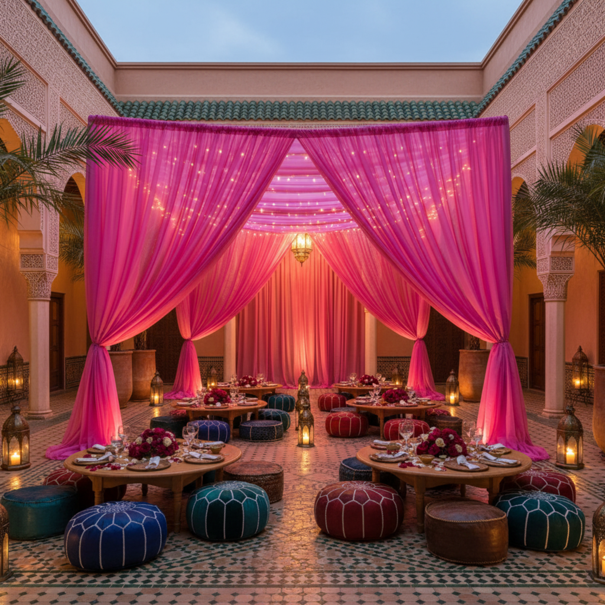 Moroccan Courtyard Reception