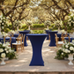 Navy Blue Cocktail Table Cover – Outdoor 