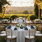 Navy Blue Lamour Satin Napkin Outdoor Wedding Reception