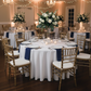 Navy Blue Lamour Satin Napkin Wedding Reception