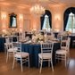 Navy Blue Premium Polyester 120 Round Tablecloth – Indoor Wedding Reception