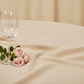 Nude Polyester Tablecloth - Detail Close-Up