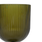 Olive Green Acrylic 11oz Wine Goblets Ripple Design (6 pcs/pk)