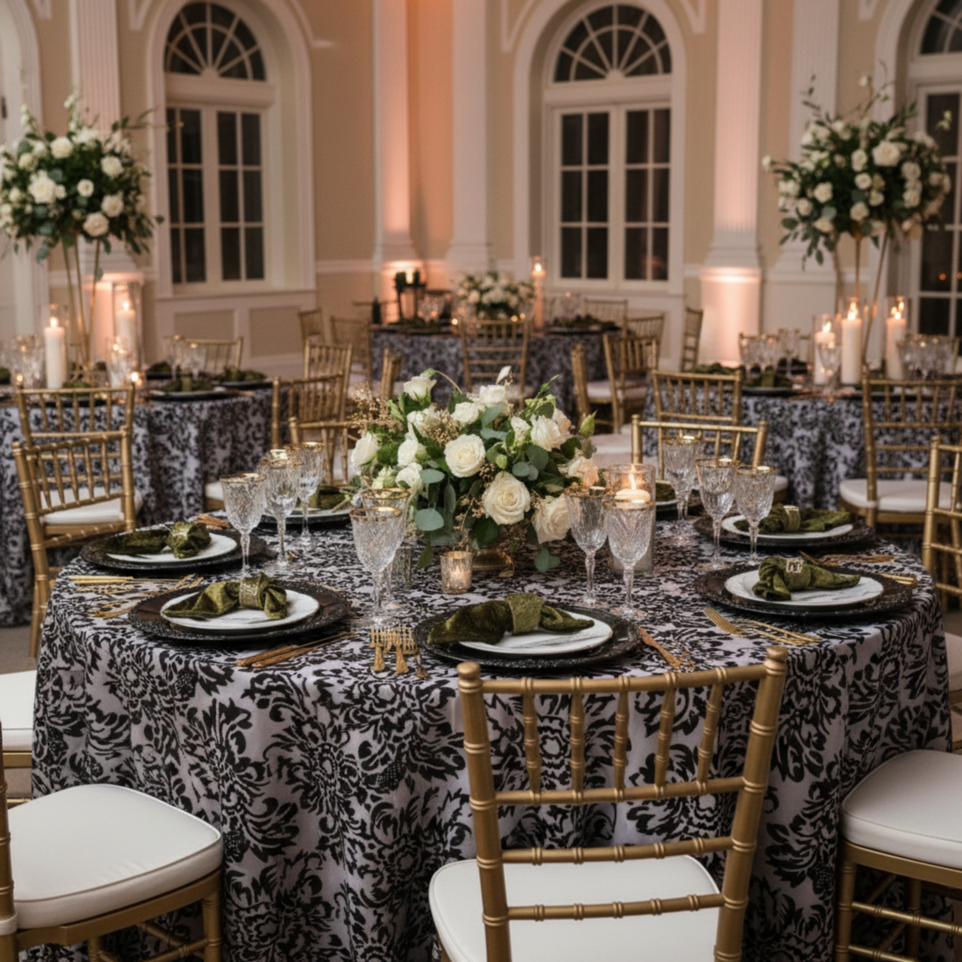 Olive Green Velvet Napkin Indoor
