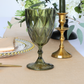Olive Green Vintage Acrylic Goblets (6 pcs/pk)