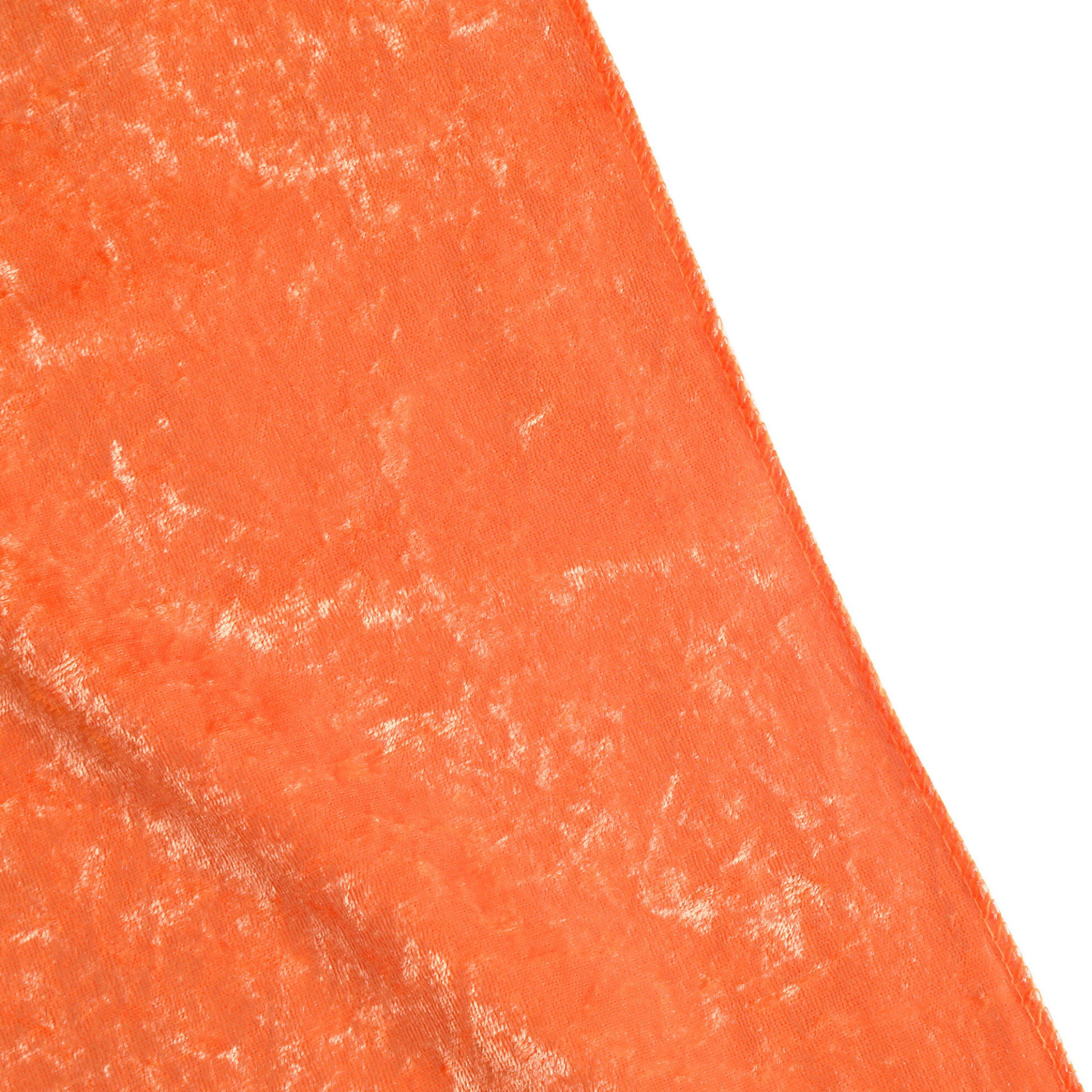 Velvet 16ft H x 52" W Drape/Backdrop Curtain Panel - Orange