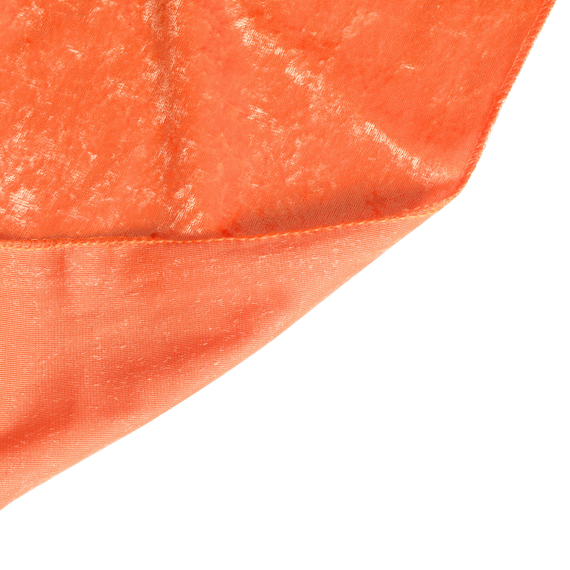 Velvet 90"x132" Rectangular Tablecloth - Orange