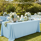 Outdoor Baby Shower – Baby Blue Lamour Satin
