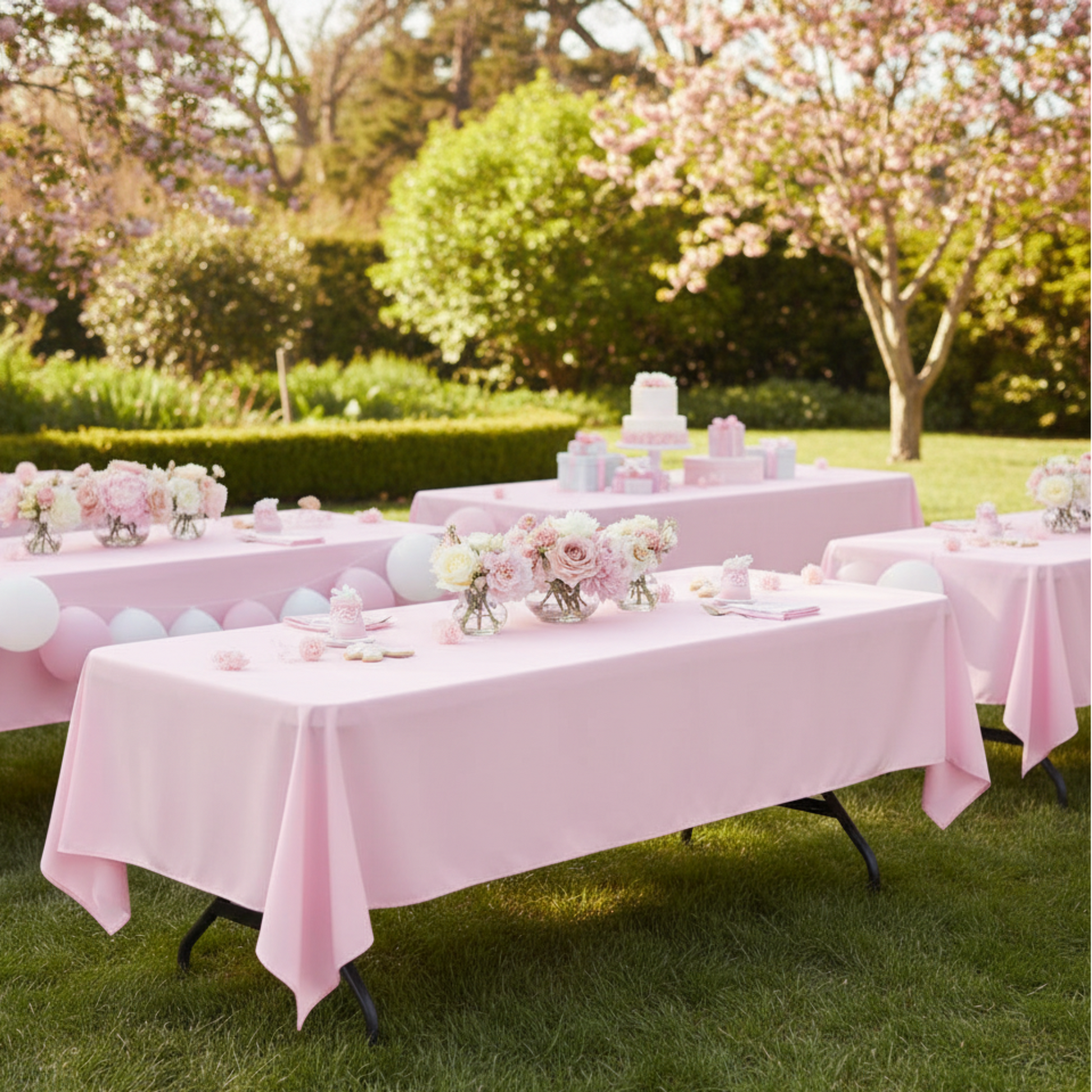 Outdoor Baby Shower Table with Legs