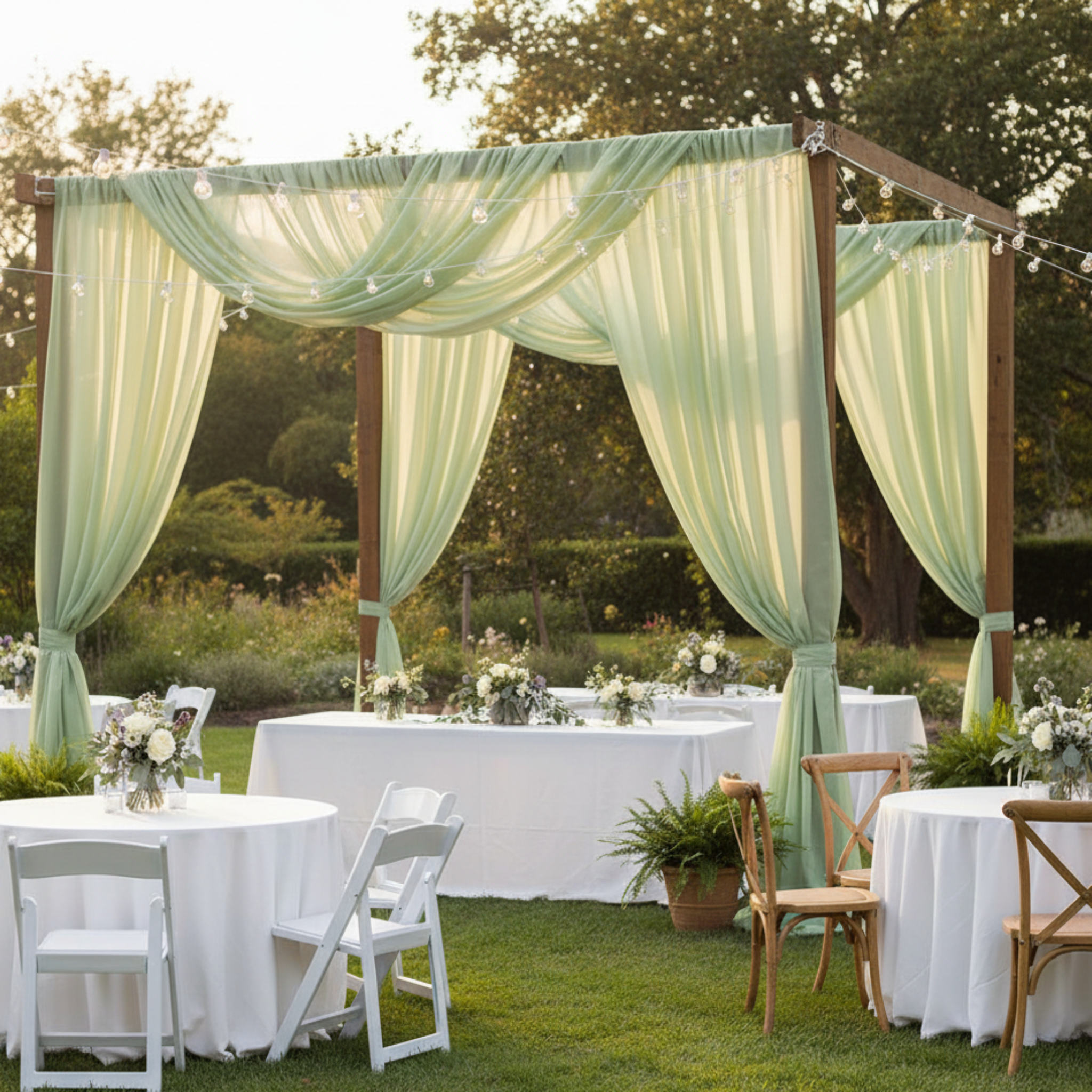 Outdoor Casual Garden Party - Sage Green