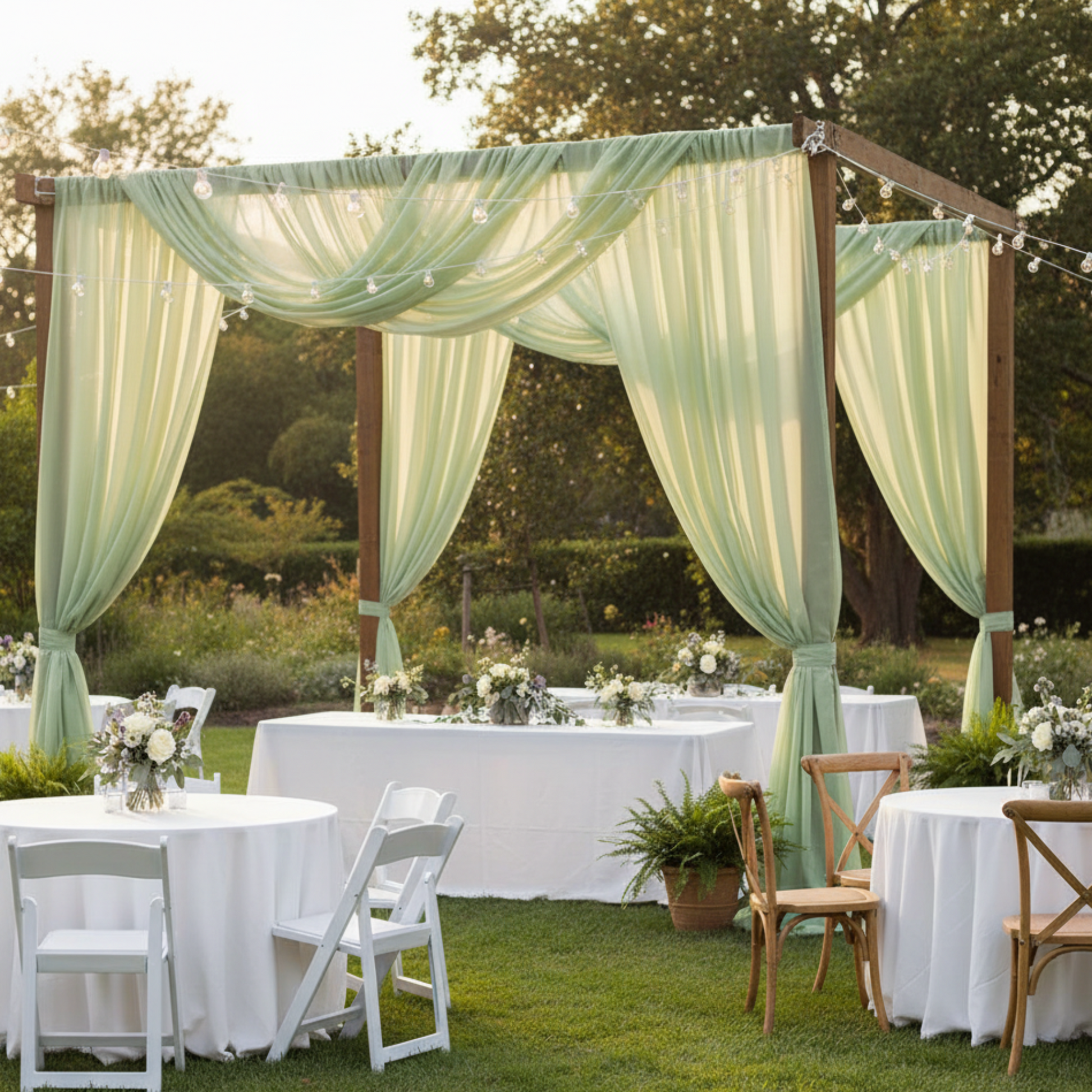 Outdoor Casual Garden Party - Sage Green