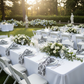 Outdoor Damask Napkin Lifestyle
