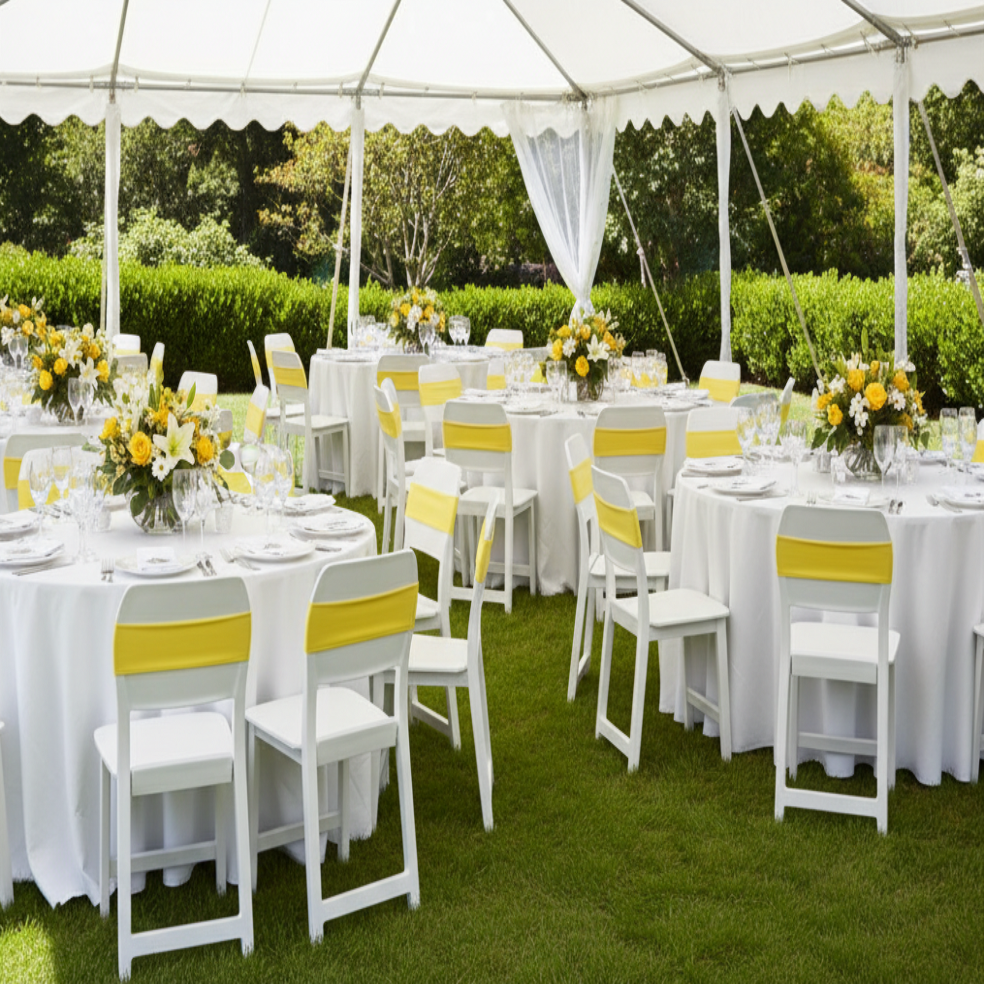 Outdoor Daytime Birthday Lawn Setup