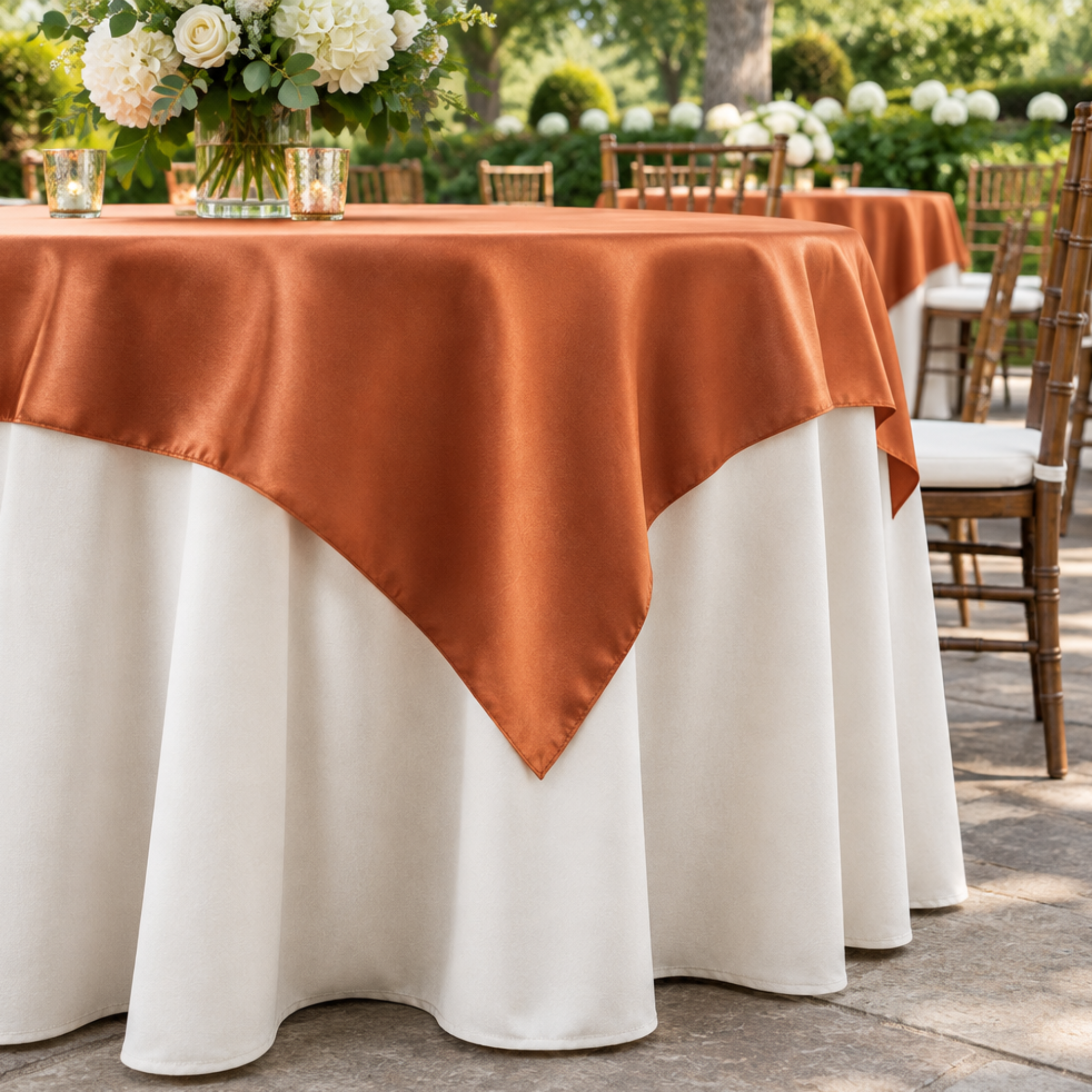 Low-angle outdoor event scene