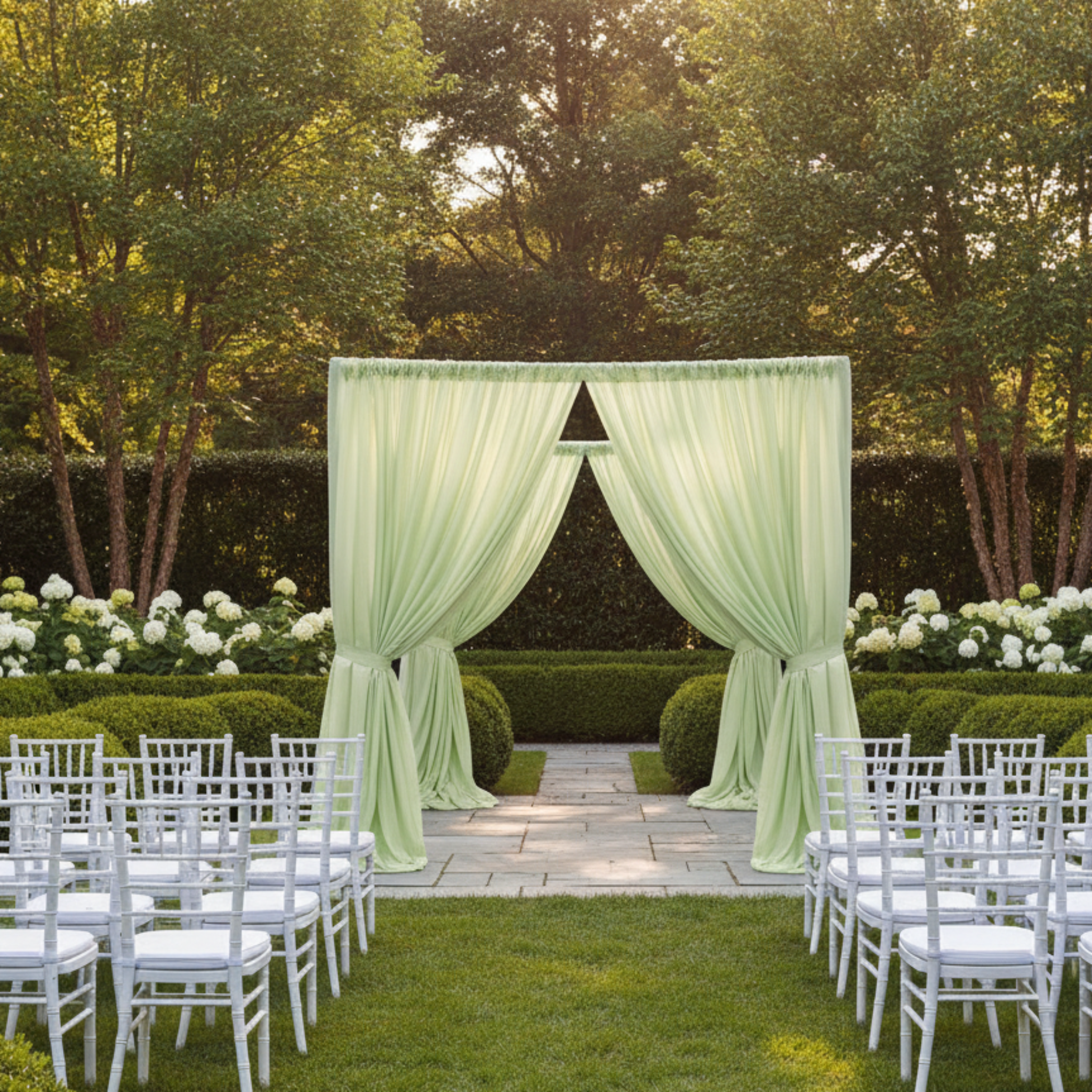Outdoor Garden Ceremony - Sage Green