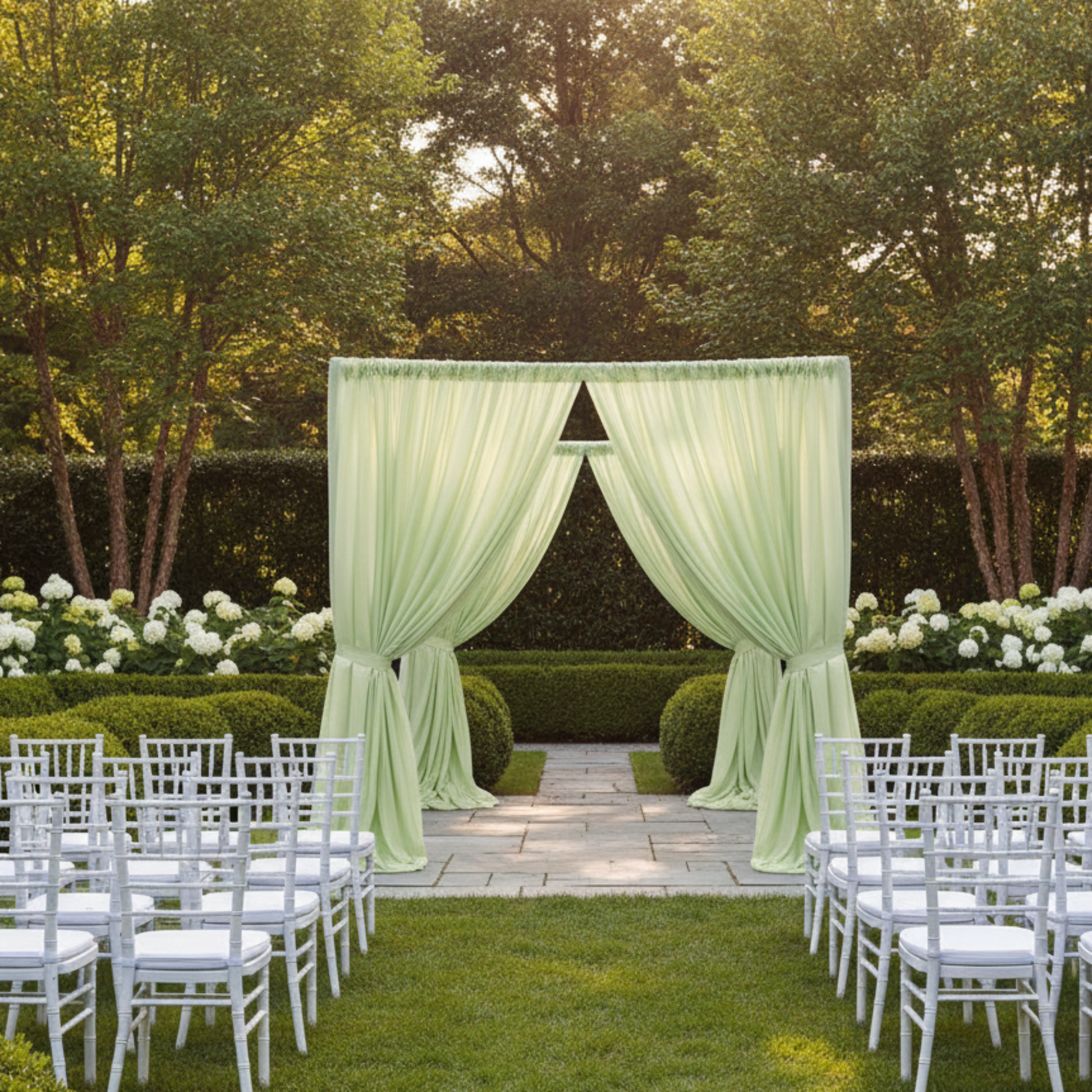Outdoor Garden Ceremony - Sage Green