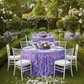 Outdoor Garden - Curly Willow Victorian Lilac Table Skirt
