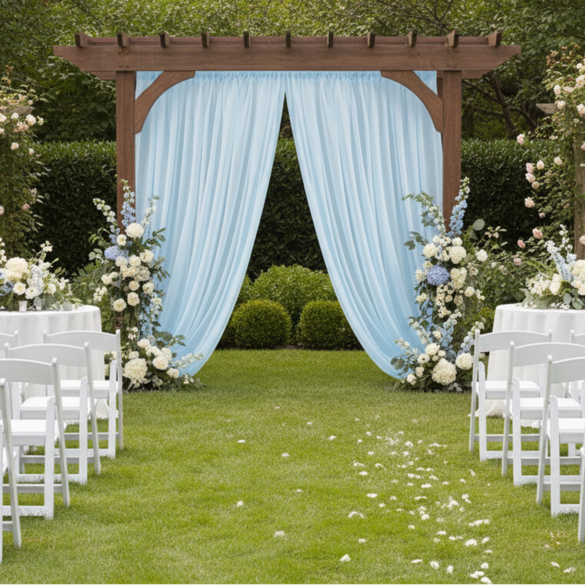Outdoor Garden Event Backdrop