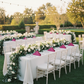 Outdoor Garden Reception Fuchsia Velvet 20x20 Linen Napkin 