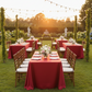 Outdoor Garden Gala – Apple Red Satin Tablecloth