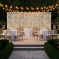 Outdoor Garden Gala - Champagne Payette Sequin Drape