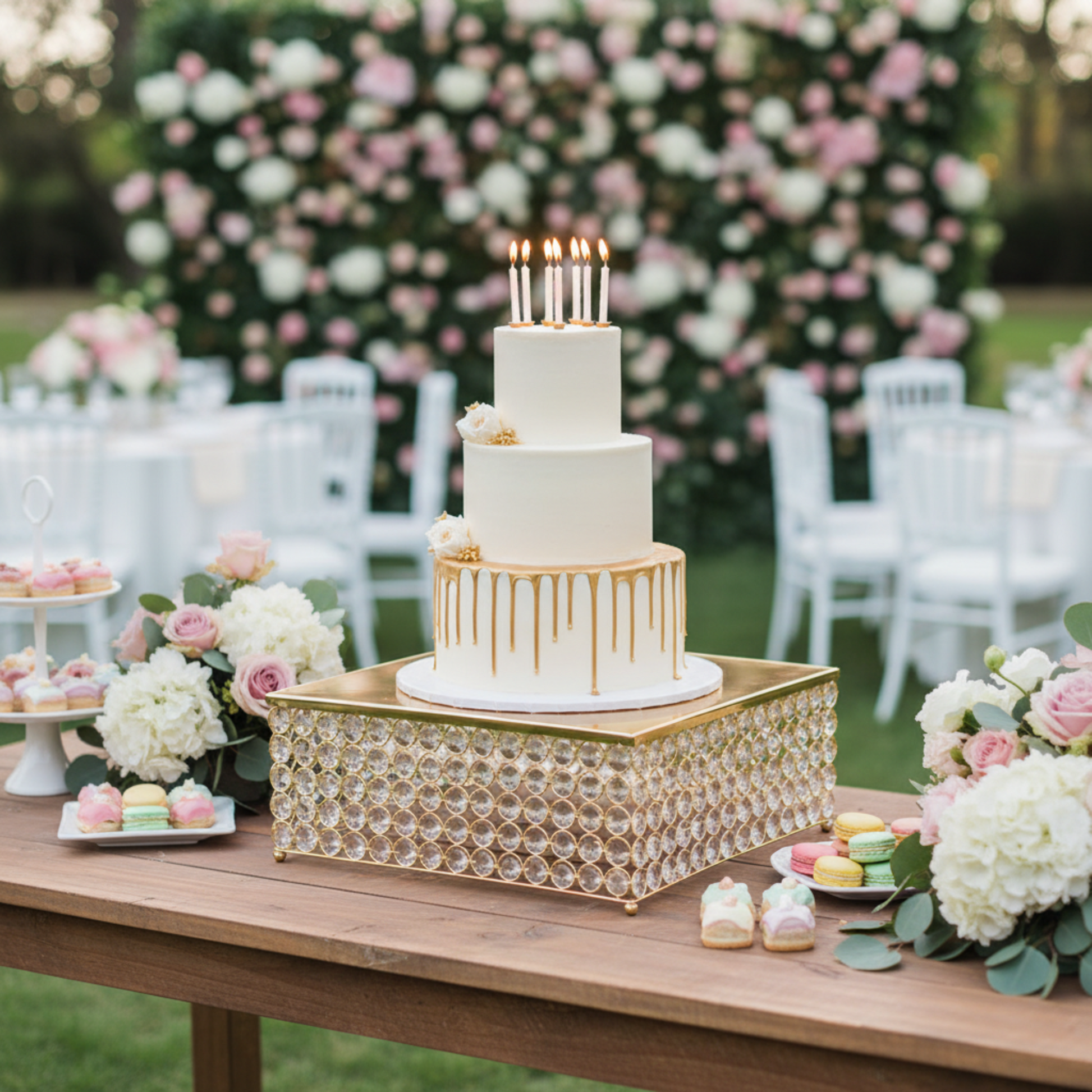 Outdoor Garden Dessert Corner Slim Stand