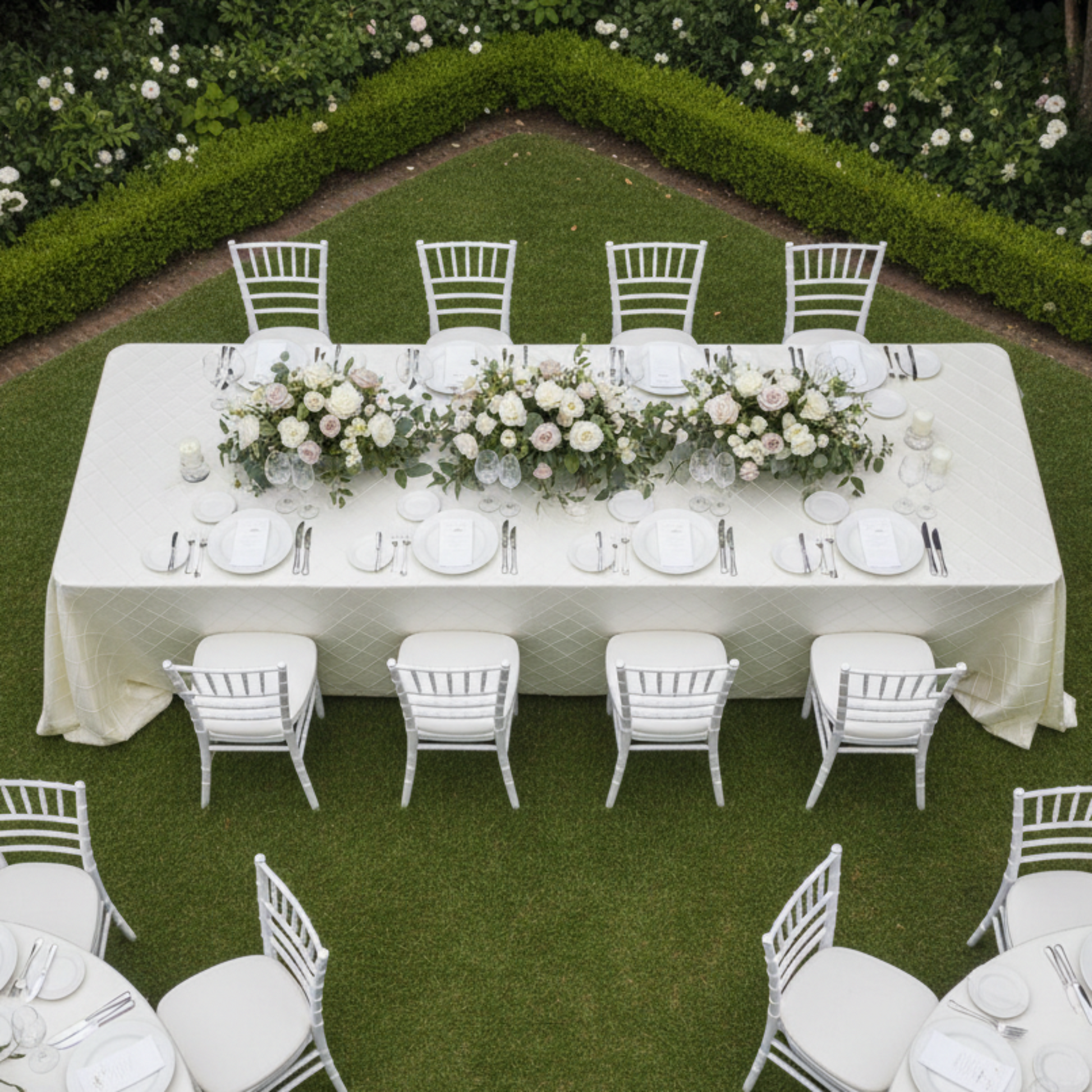 Outdoor Garden Top View