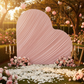 Outdoor Garden – Left-Tilted Heart, Vertical Ruffles
