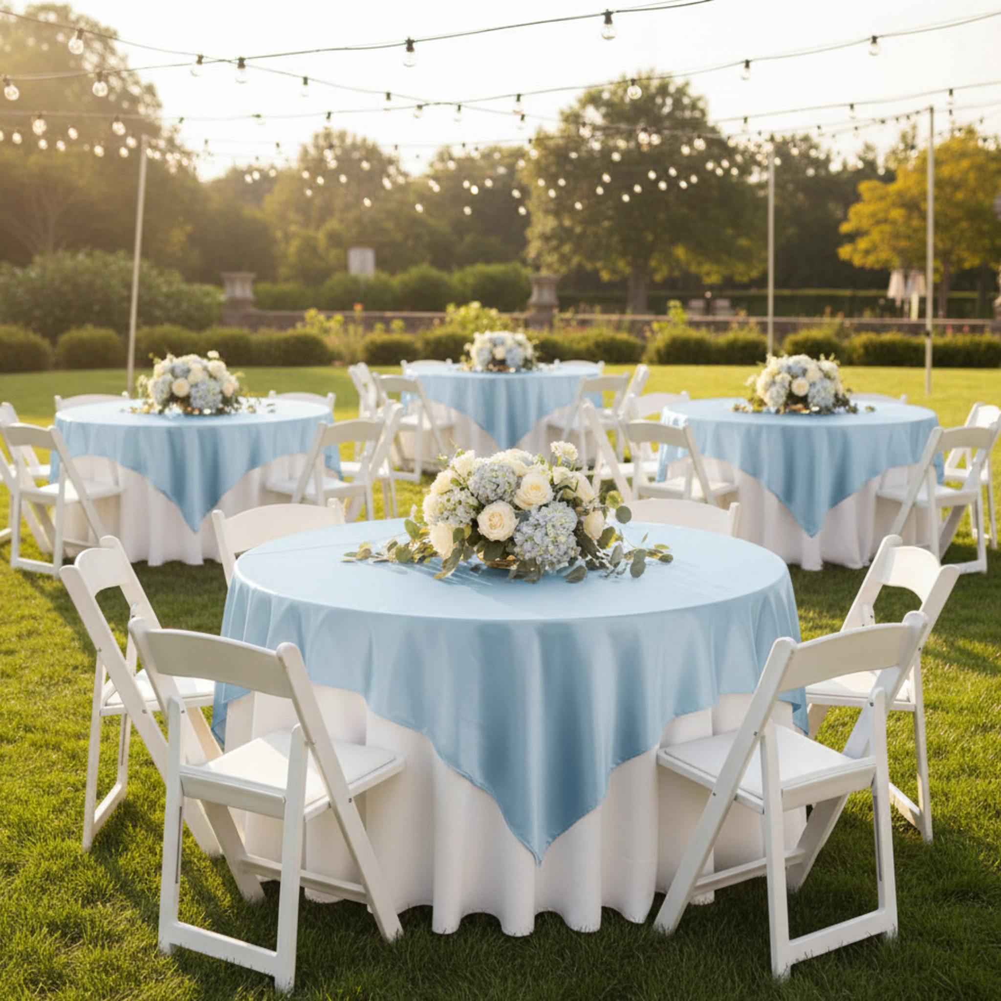 Outdoor Garden Party with Chairs
