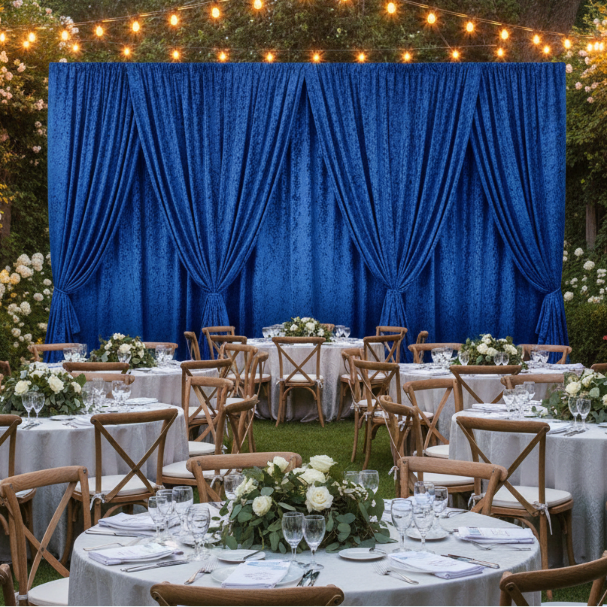 Outdoor Garden Party Draping