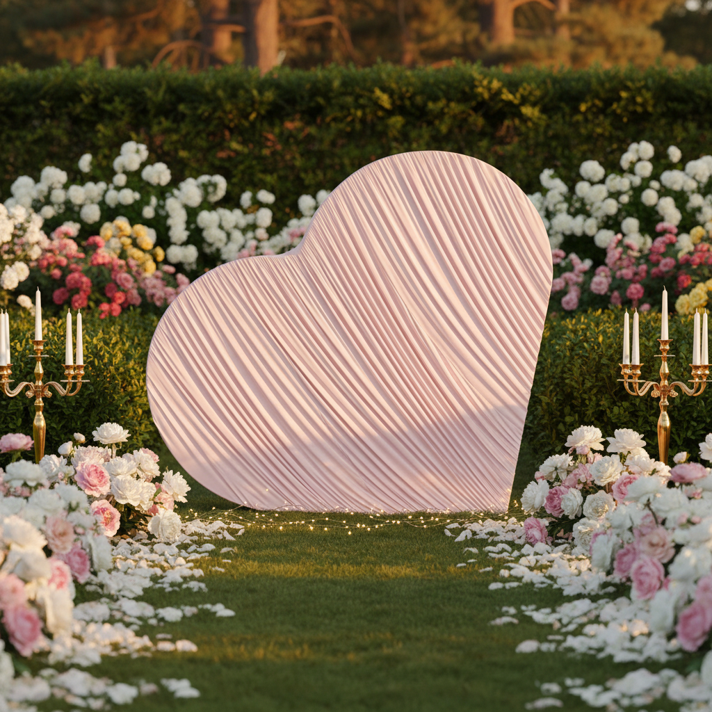 Outdoor Garden – Pink Tilted Heart