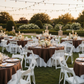 Outdoor Garden Reception Chocolate Brown 72x72 Square Satin Table Overlay