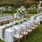 Outdoor Garden Reception – Soft Knot with Napkin Ring