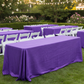 Outdoor Garden Reception – Purple Accordion Crinkle Tablecloth