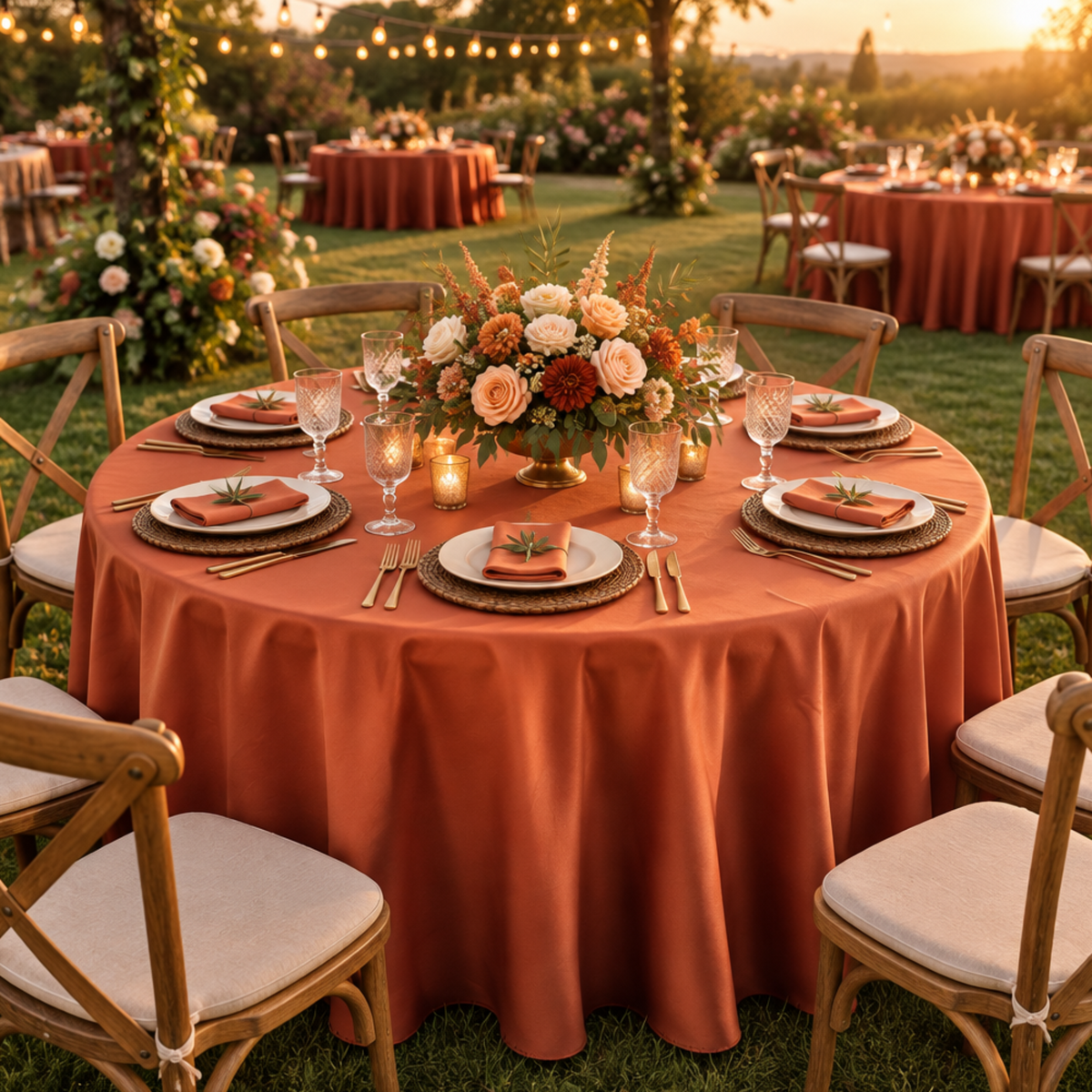 Outdoor garden reception