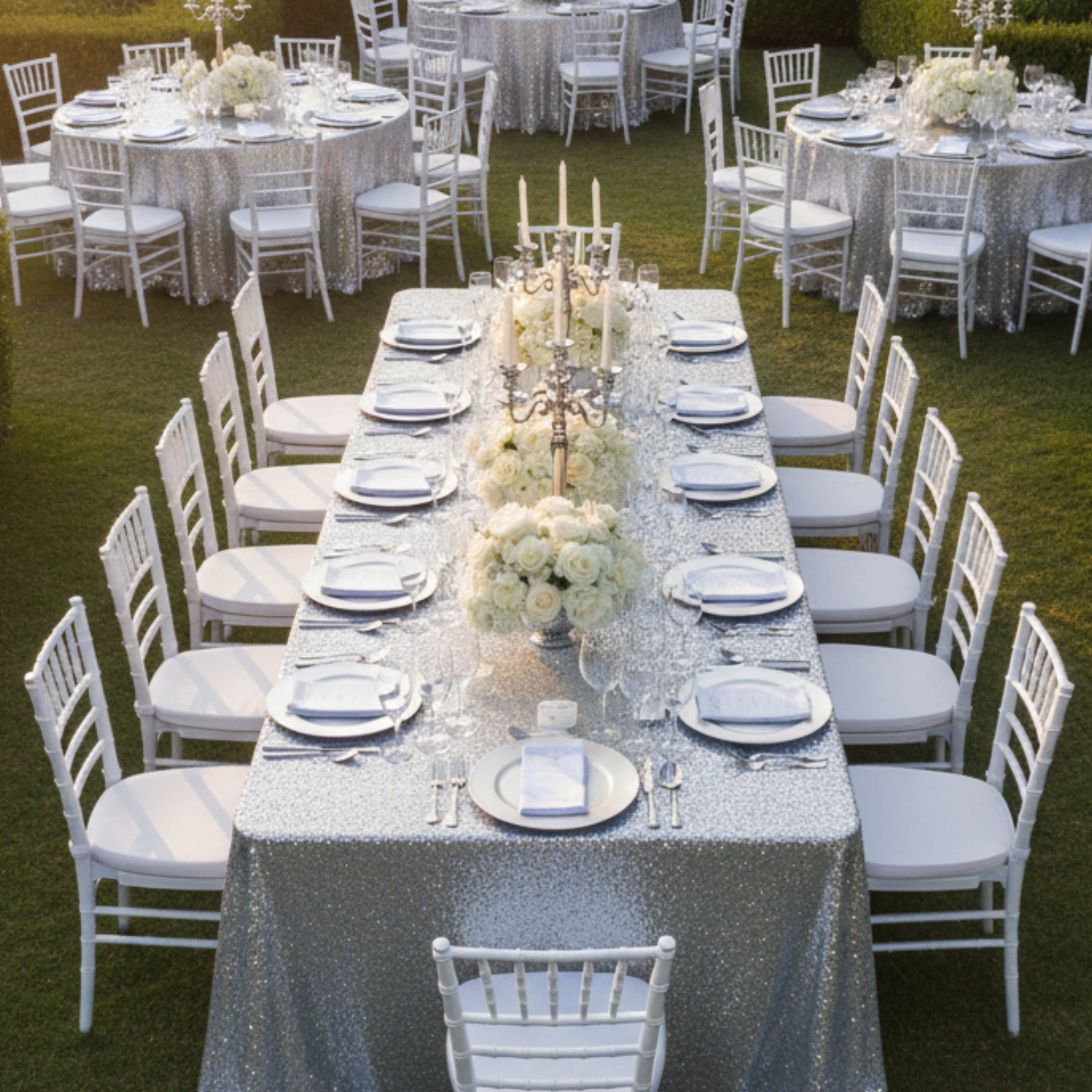 Silver Sequin - Outdoor Garden Gala
