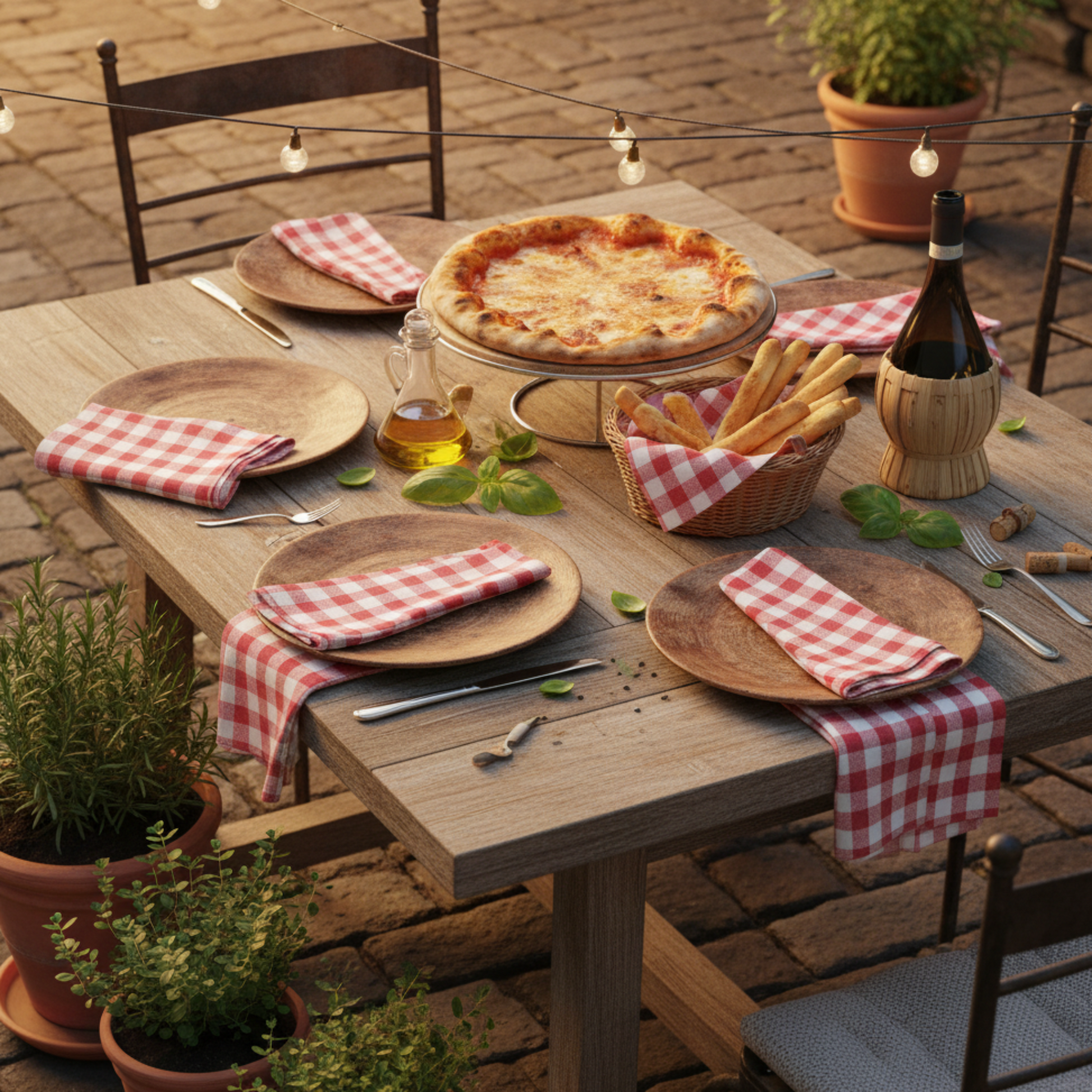 Outdoor Italian Bistro Pizza Party
