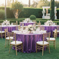 Outdoor Purple Glitz Sequin 120 Round Tablecloth Wedding Reception