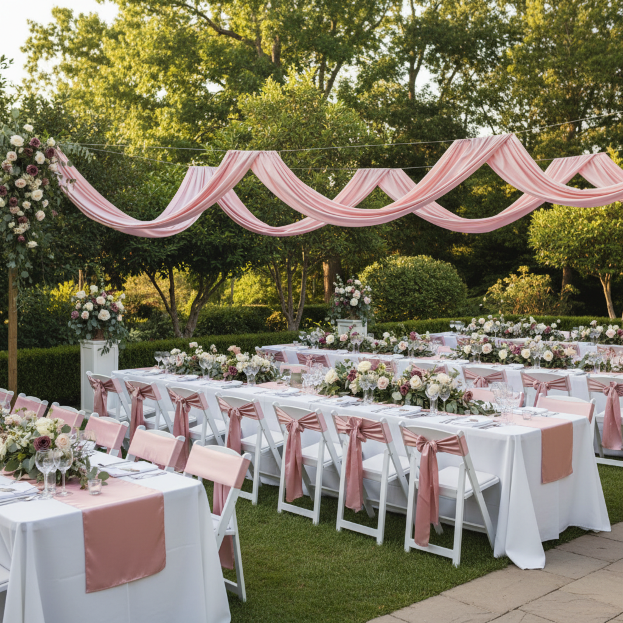 Outdoor Drapes Chair Sashes and Runners