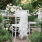 Outdoor Reception - Curly Willow Chair Sash White
