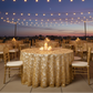 Outdoor Rooftop Gala – Gold Sequin Vine