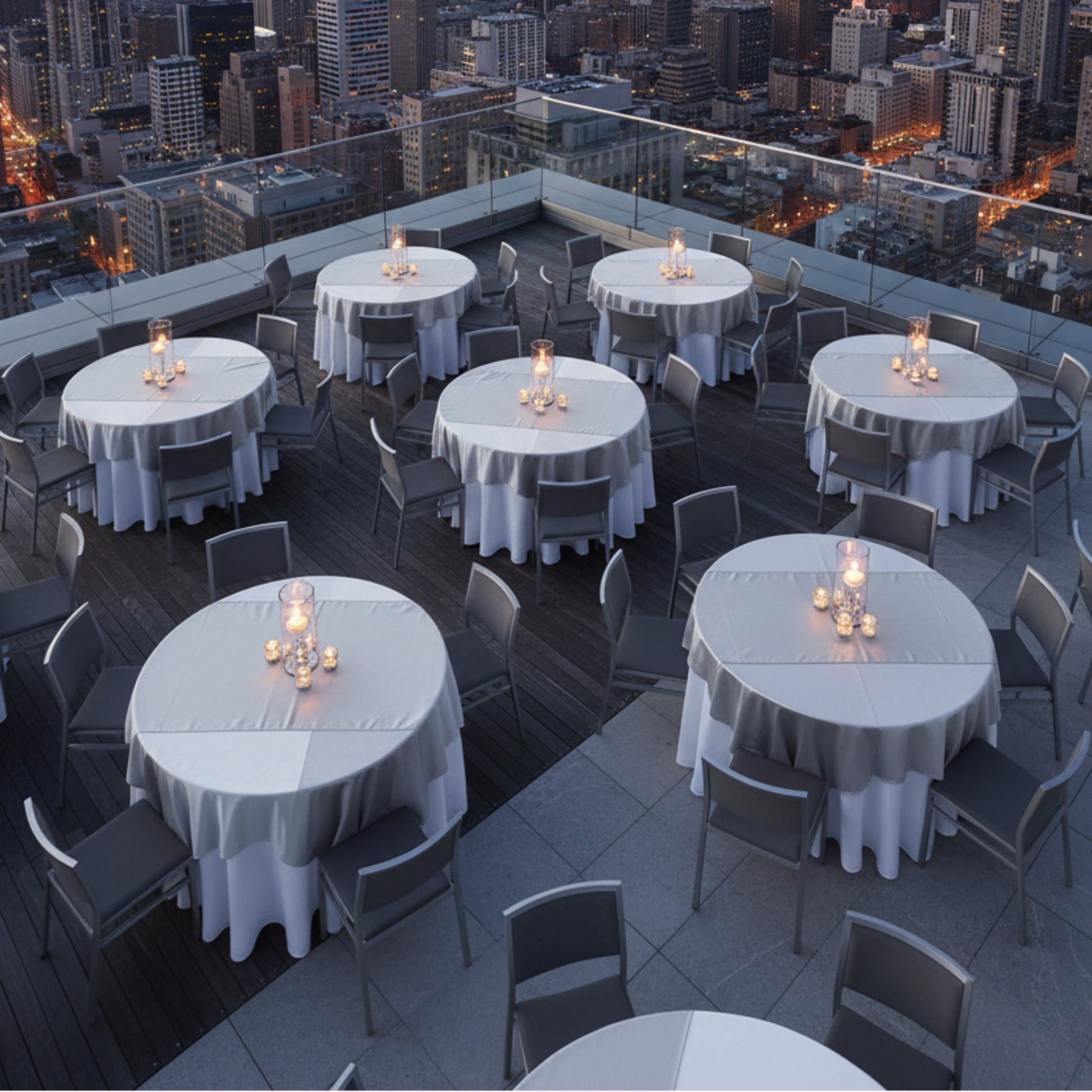 Outdoor Rooftop Terrace Top View