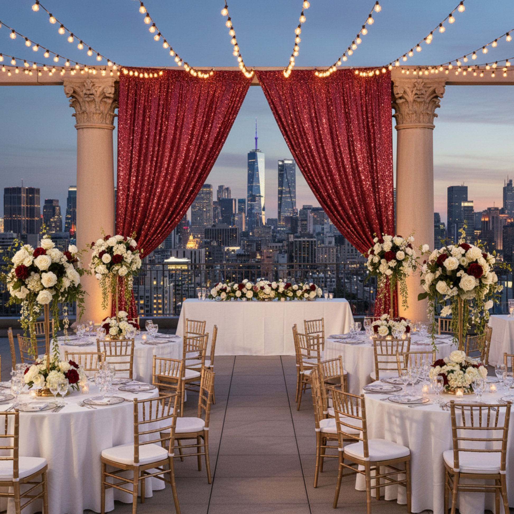 Outdoor Rooftop Wedding