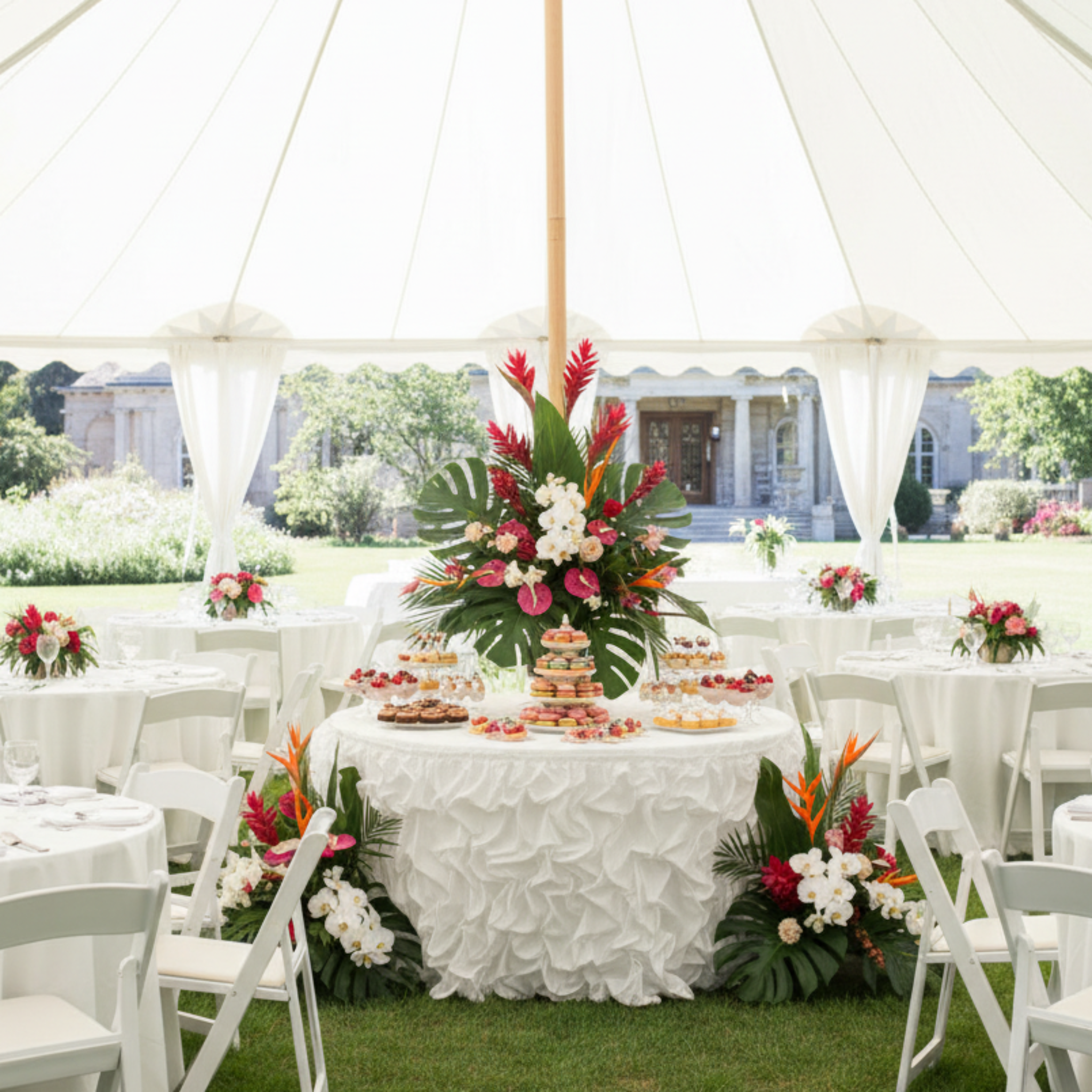 Outdoor Sailcloth Tent Garden Party
