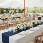 Outdoor Tented Wedding Mixed Tables