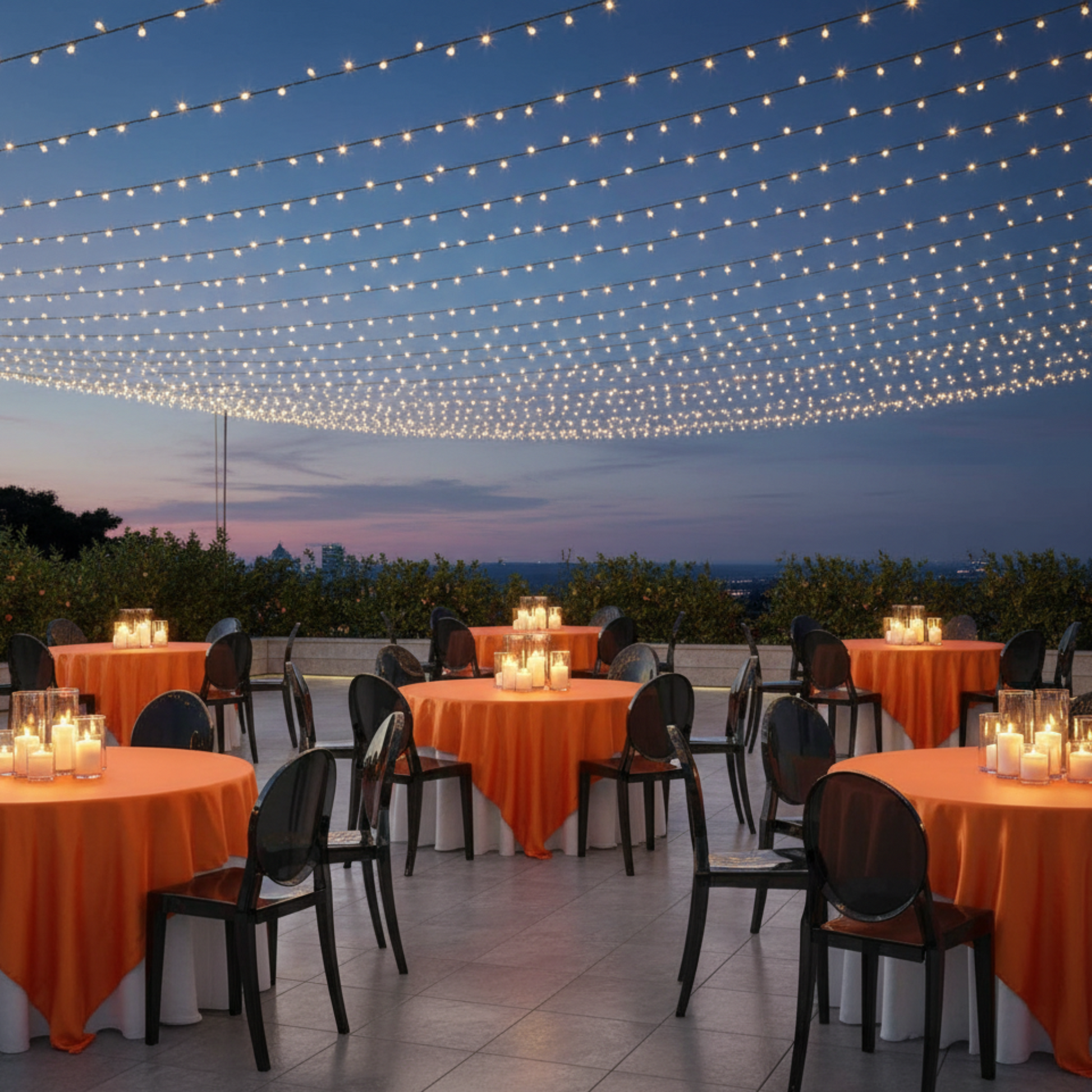 Outdoor Terrace Evening