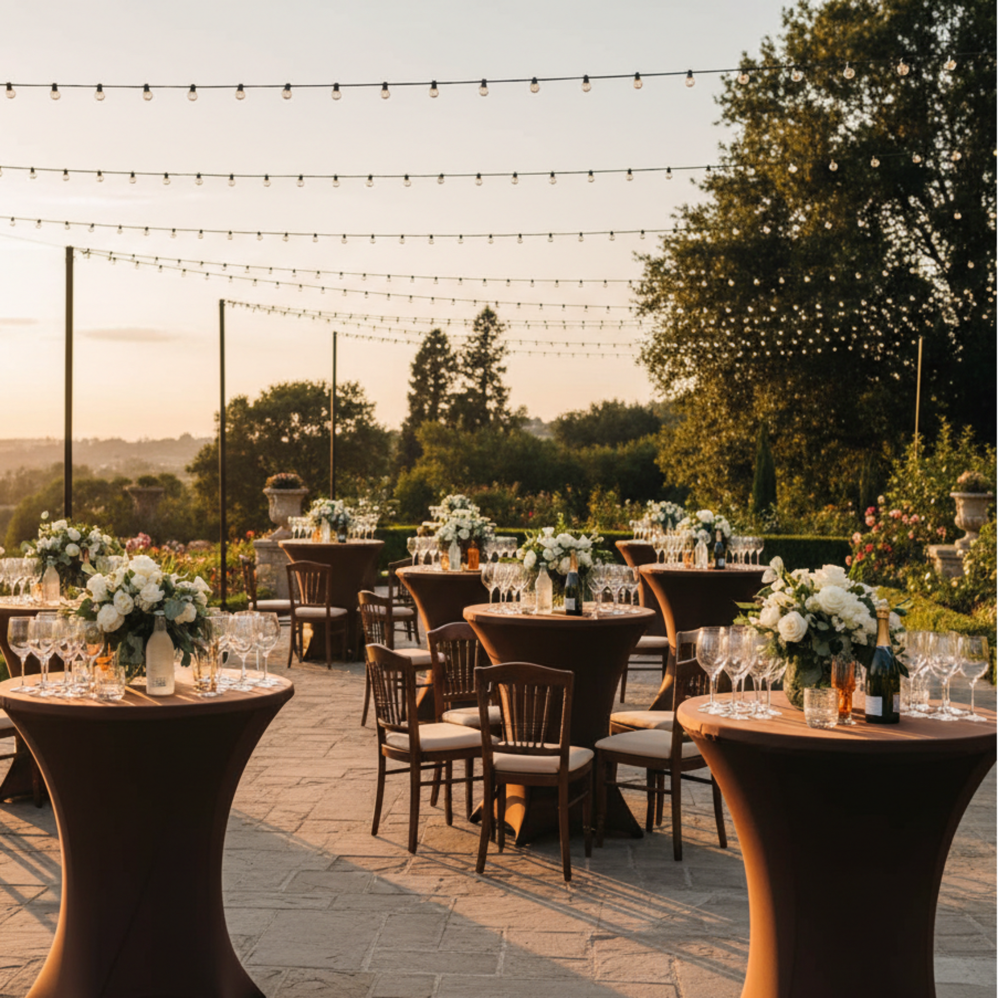 Outdoor Terrace Networking Event