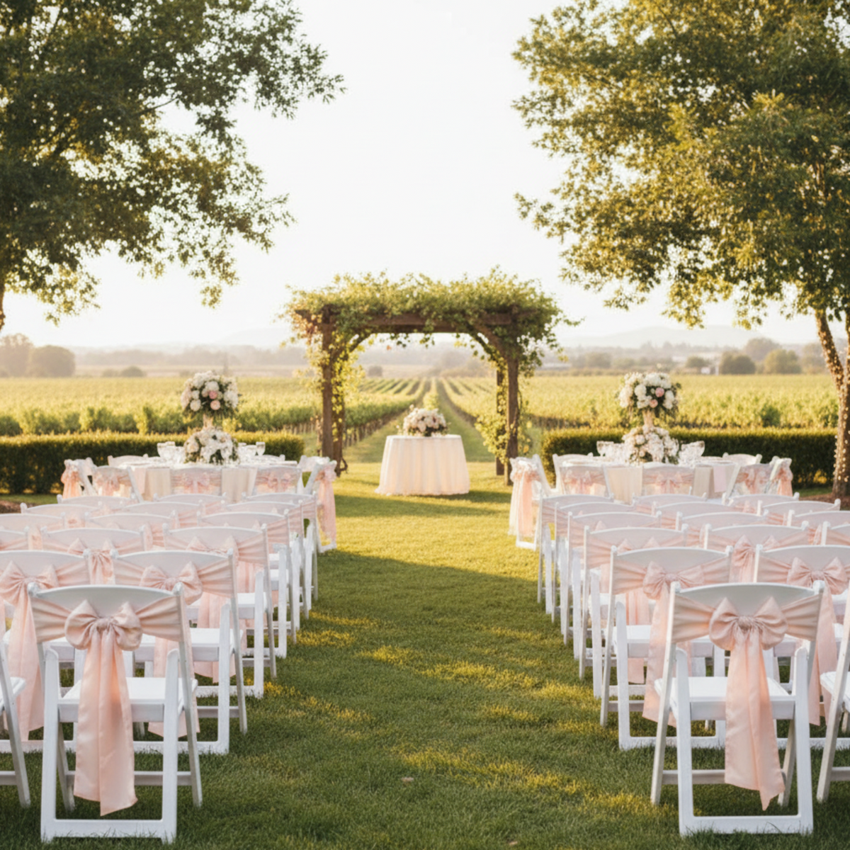 Outdoor Vineyard Wedding