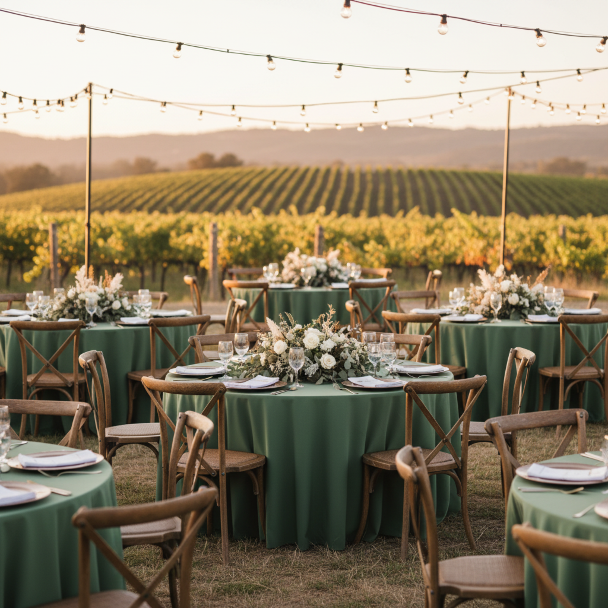 Outdoor Vineyard Wedding
