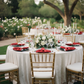 Outdoor Wedding Reception – Apple Red Premium Polyester Napkin